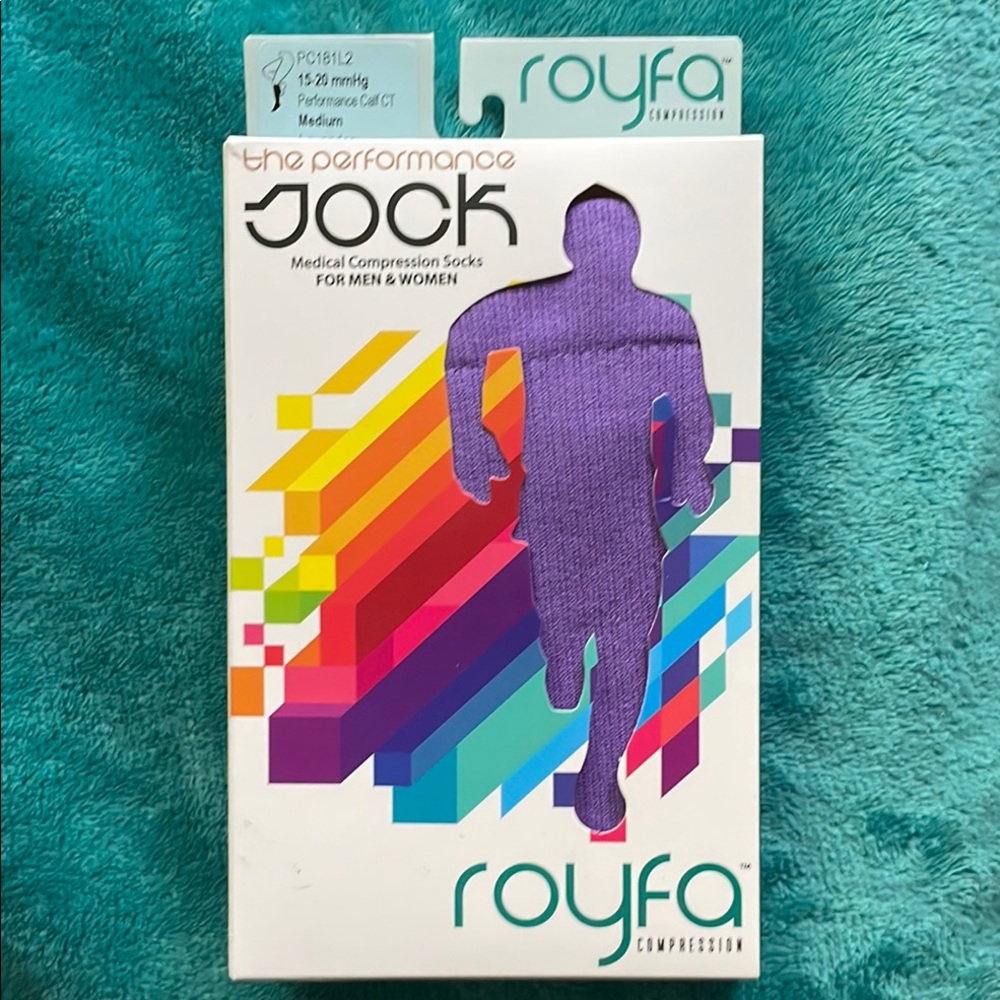 ROYFA Medical Compression Socks for Men & Women in Lavender Sz-Medium 15-20 mmHg